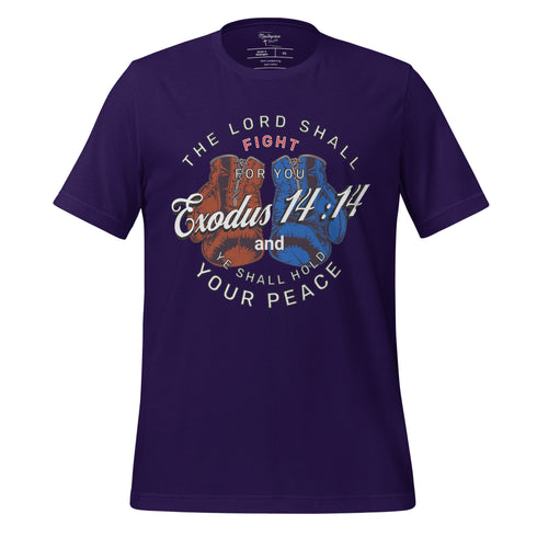 Exodus 14:14 Lord Fight Boxing Christian T-Shirt